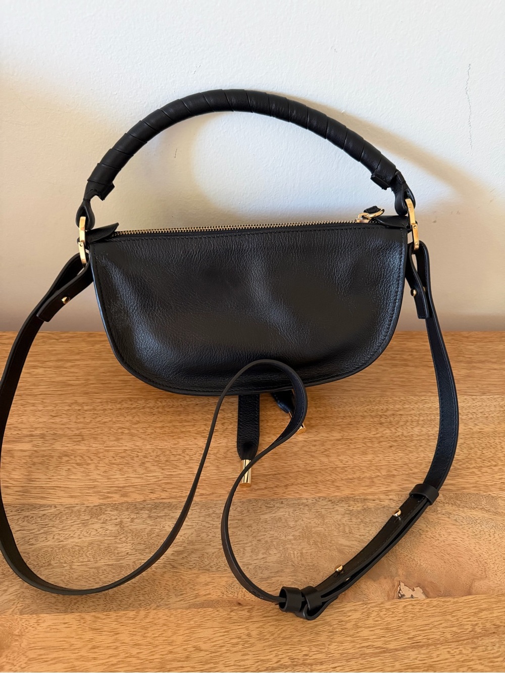Chloe Black Marcie Mini Leather Shoulder Bag - Picture 2 of 11